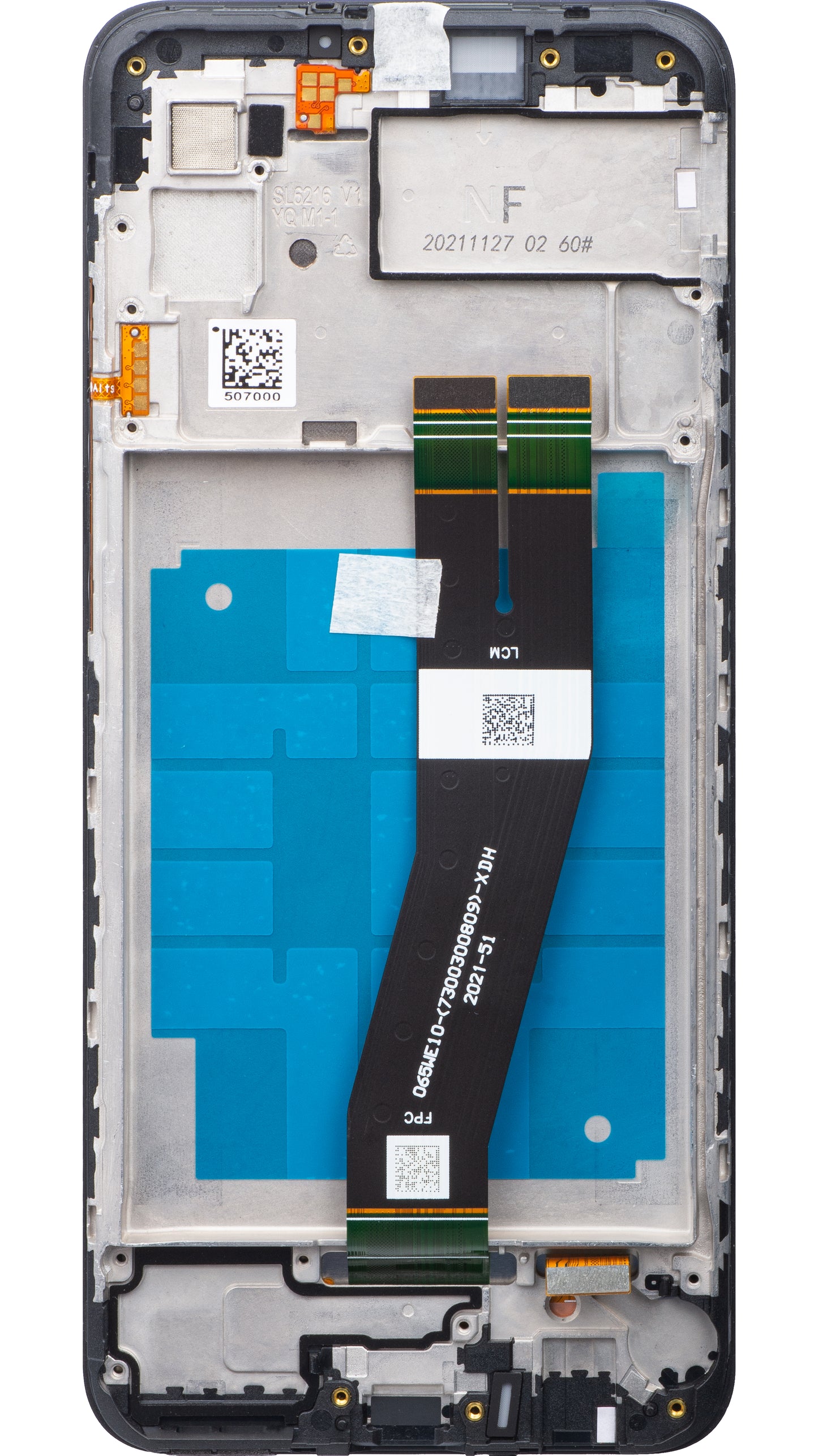 Display mit Touchscreen Samsung Galaxy A03 A035, mit Rahmen, Version G, Schwarz, Service Pack GH81-21626A