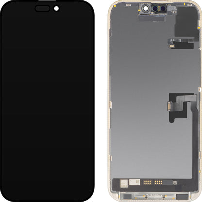 Touchscreen Display with Proximity Sensor MP compatible with Apple iPhone 16 Pro Max, with Frame, OLED FHD 120Hz Diagnostic Software Version, Black