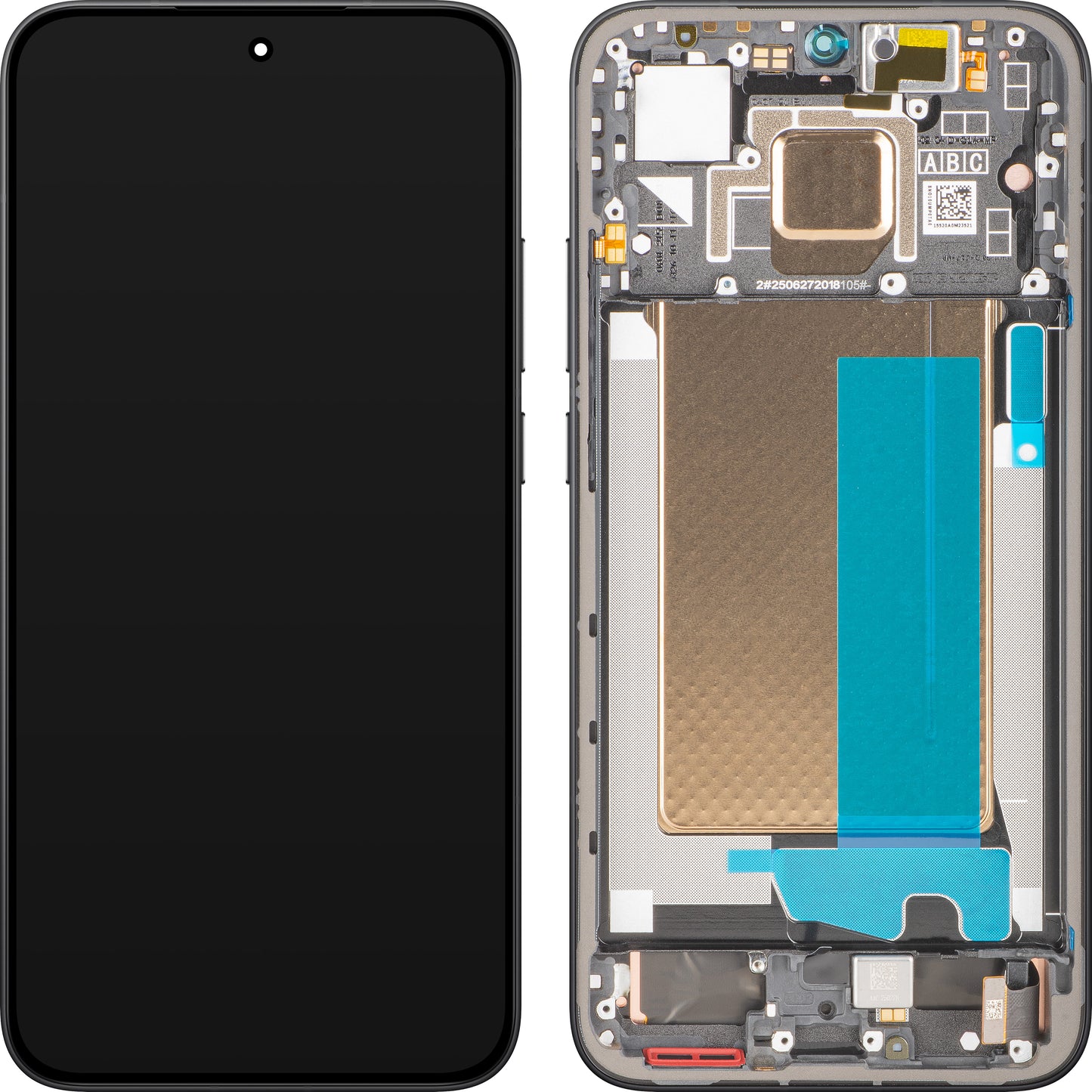 Display mit Touchscreen Xiaomi Poco F7, mit Rahmen, Schwarz, Service Pack 5600270O10U00