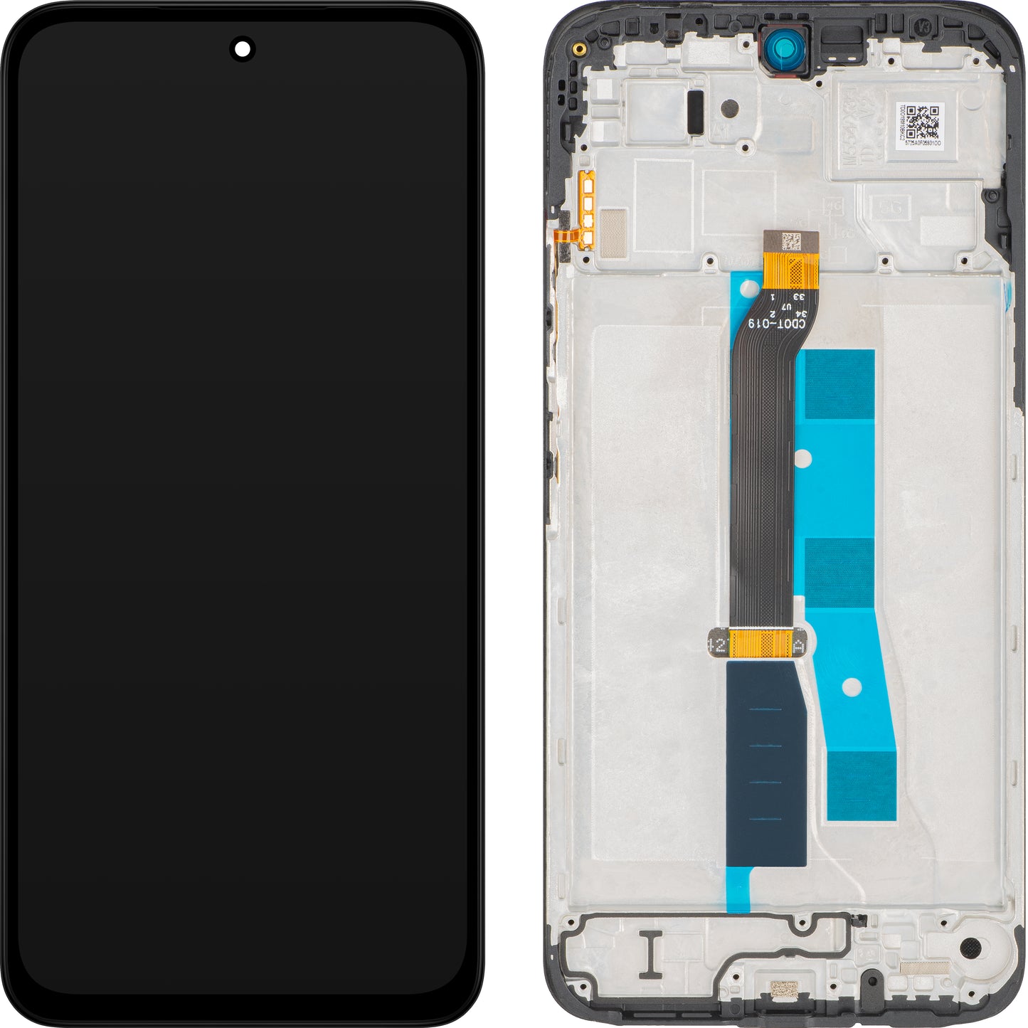 Display mit Touchscreen Xiaomi Redmi 15 5G, mit Rahmen, Schwarz, Service Pack 56002500O1900