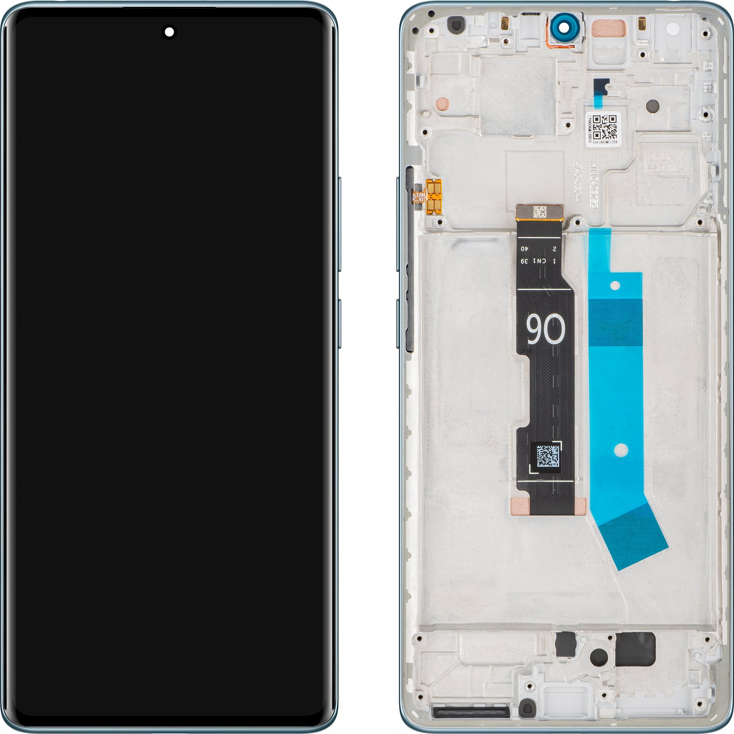 Xiaomi Redmi Note 14 Pro 4G Touchscreen-Display mit Rahmen, Blau (Ocean Blue), Wiederverpackt 560001000O600