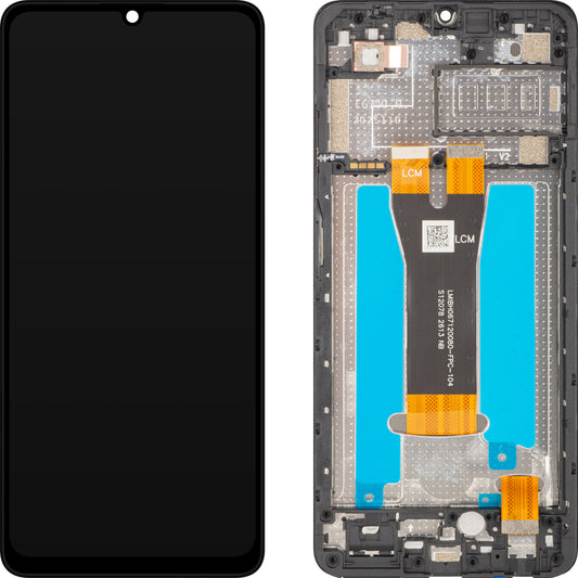 Display mit Touchscreen ZTE Blade A56 / Blade A36, mit Rahmen, Schwarz, Service Pack 80800522766
