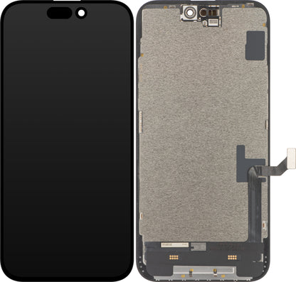 Display mit Touchscreen ZY für Apple iPhone 15 Plus, mit Rahmen, LCD In-Cell IC Movable Version, Schwarz