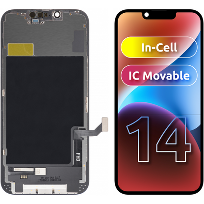 ZY In-Cell Display / Touchscreen für Apple iPhone 14 | mit Rahmen | Schwarz | IC-Transfer