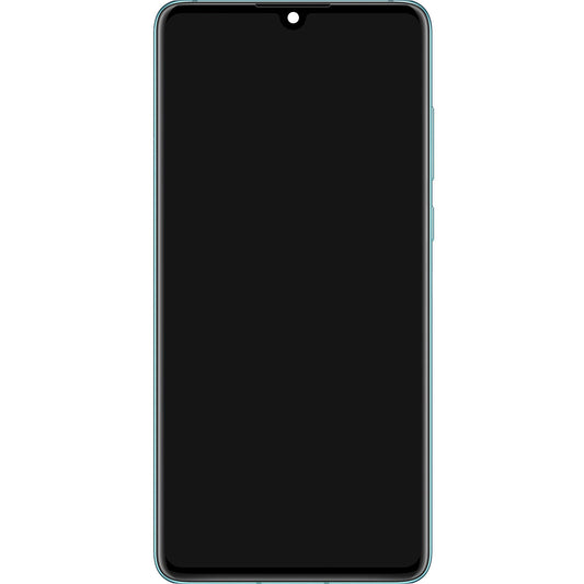 Touchscreen-Display Huawei P30, mit Rahmen und Akku, Blau (Breathing Crystal), Service Pack 02354HMF