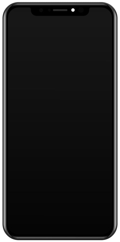 JK Touchscreen-Display für Apple iPhone X, mit Rahmen, In-Cell-LCD-Version, Schwarz