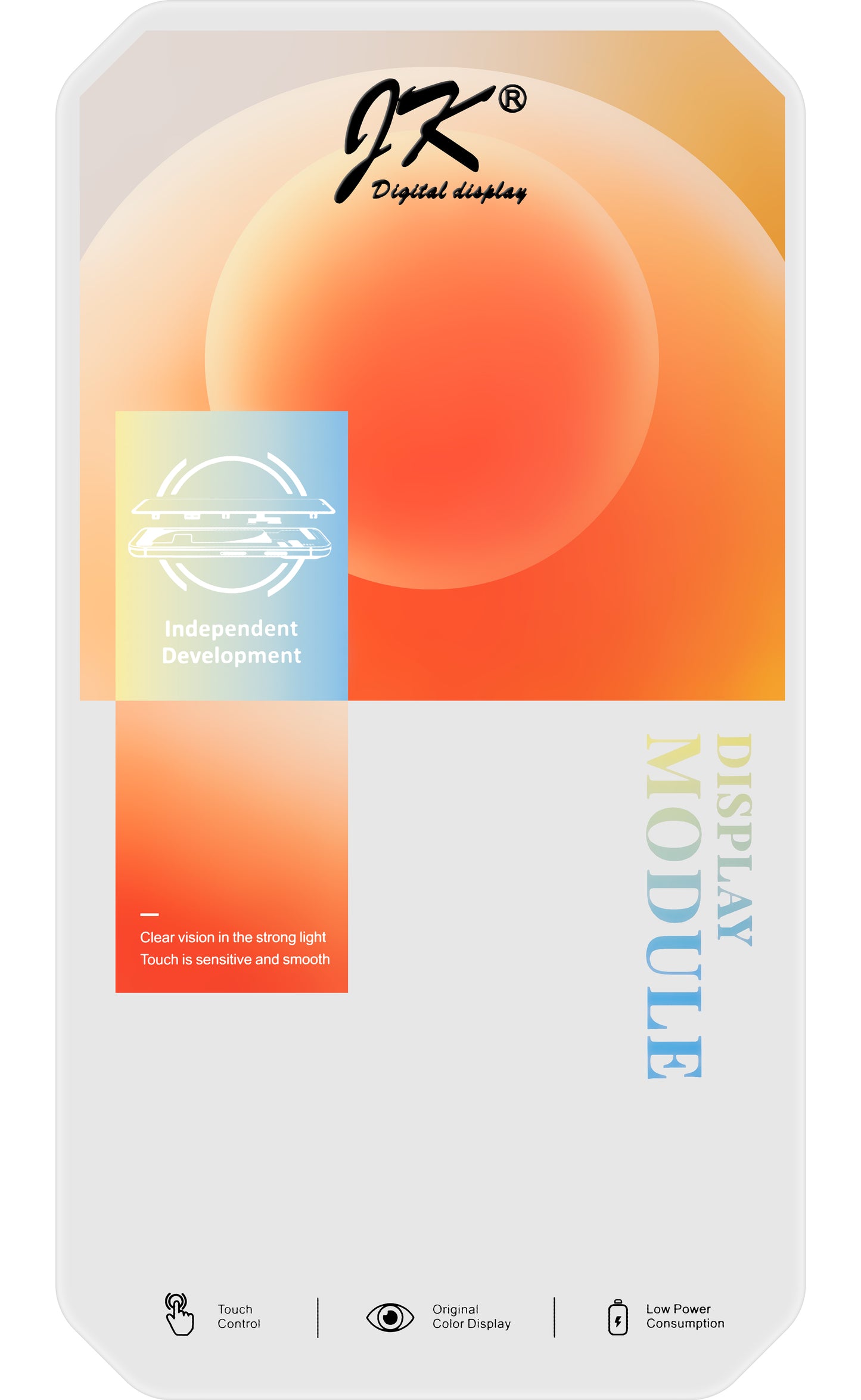 JK Touchscreen Display für Apple iPhone 11 Pro Max, mit Rahmen, In-Cell LCD Version, Schwarz