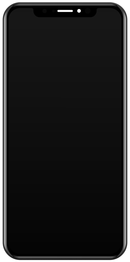 Display mit Touchscreen Apple iPhone XR, mit Rahmen, Schwarz