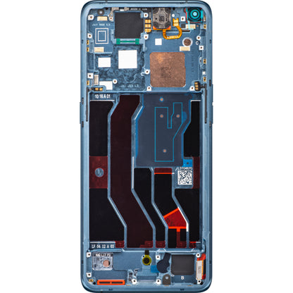 Display mit Touchscreen Oppo Find X3 Pro, mit Rahmen, Blau, Service Pack 4906613