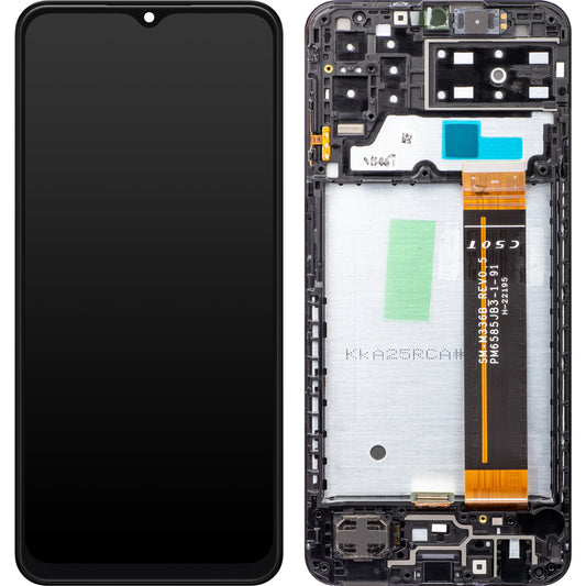 Touchscreen Display Samsung Galaxy A13 A137, mit Rahmen, Schwarz, Service Pack GH82-29228A