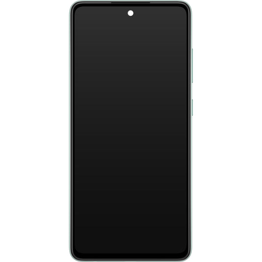 Touchscreen Display Samsung Galaxy A52s 5G A528, mit Rahmen, Grün, Service Pack GH82-26861E