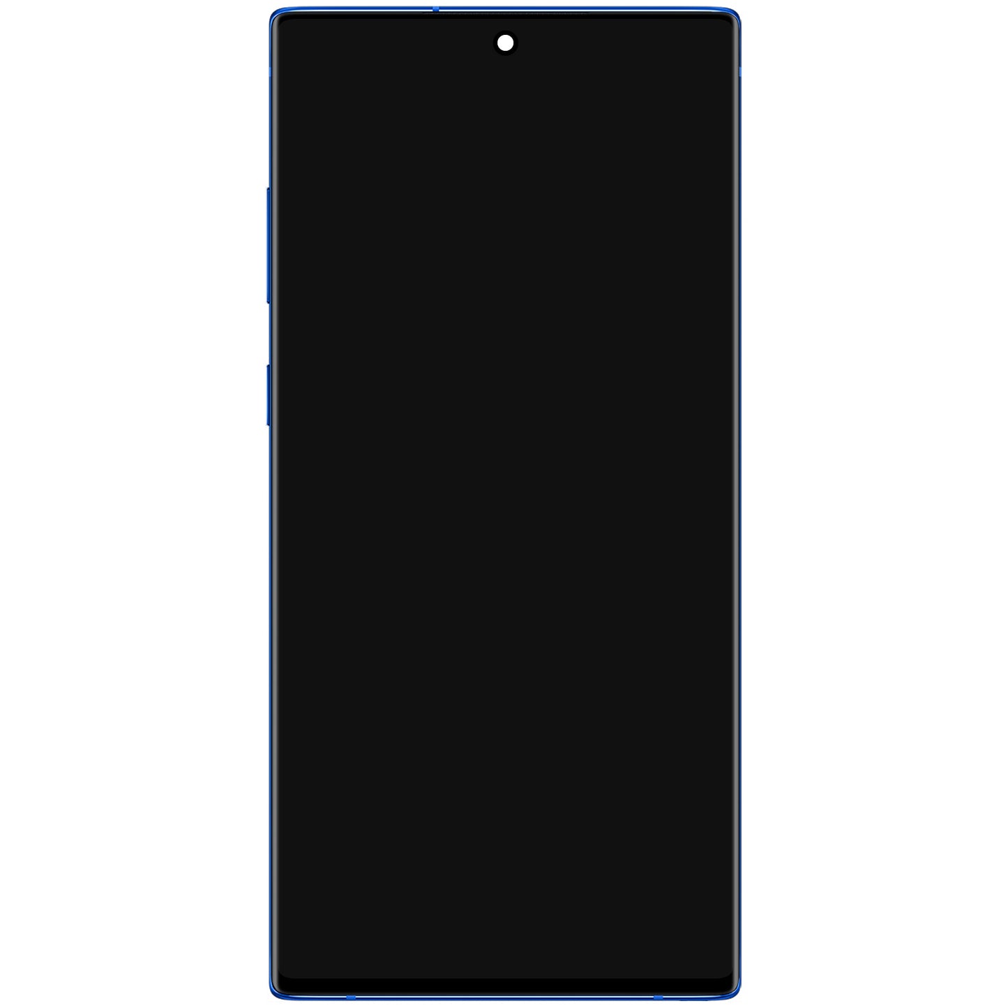 Display mit Touchscreen Samsung Galaxy Note 10+ N975, mit Rahmen, Blau, Service Pack GH82-20838D