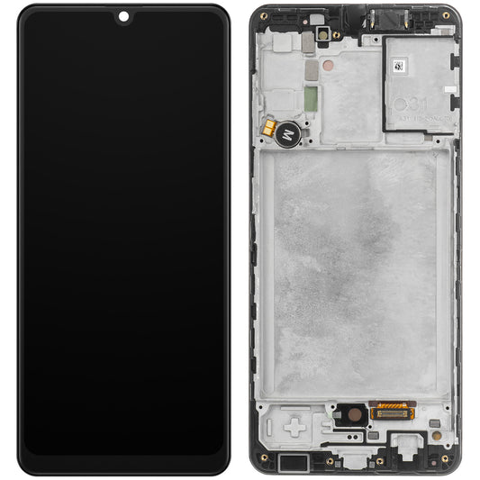 Display mit Touchscreen Samsung Galaxy A31 A315, mit Rahmen, Schwarz, Service Pack GH82-22761A