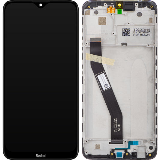 Xiaomi Redmi 8 Touchscreen Display, mit Rahmen, Schwarz, Service Pack 5600040C3I00