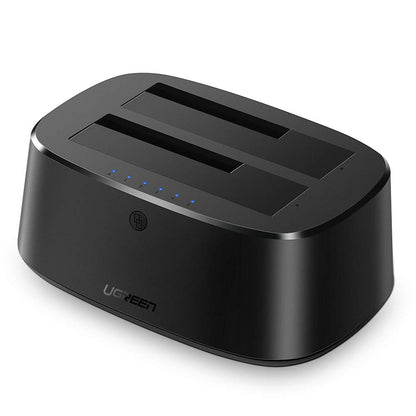UGREEN CM198 Dockingstation (50857) für HDD / SSD SATA 2,5 Zoll / 3,5 Zoll, Schwarz