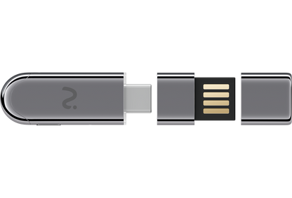 Aufnahme-Dongle / Diktiergerät Viaim NoteKit AI, USB-C / USB-A, Grau