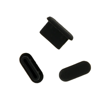 OEM Phone Port Dust Plug, USB-C, Set of 10, Black