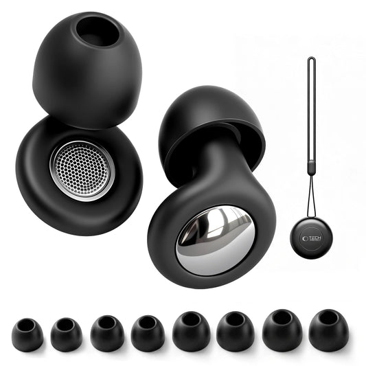 Tech-Protect QuietFit Ohrstöpsel, Schwarz