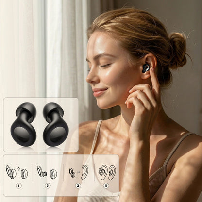 Tech-Protect QuietFit Ohrstöpsel, Schwarz