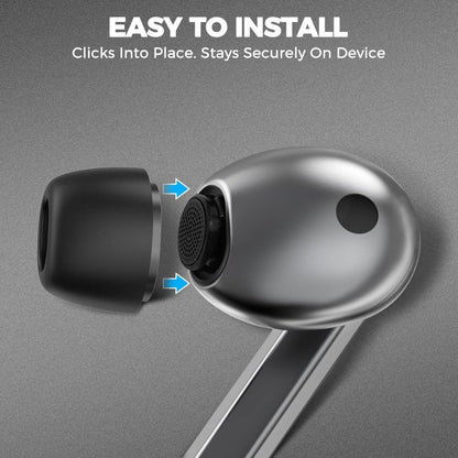 Tech-Protect Ohrstöpsel für Samsung Galaxy Buds3 Pro, Größe S / M / L, Schwarz