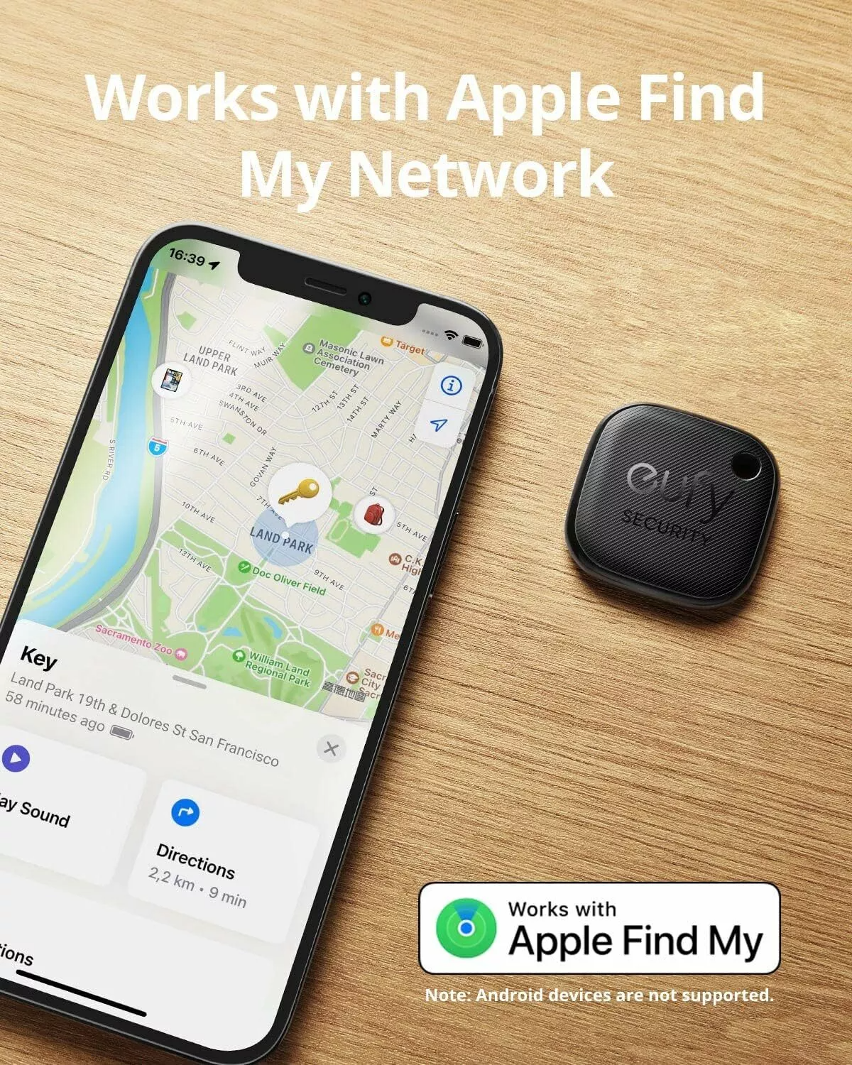 Eufy Security SmartTrack Link für iOS Series, 2er-Set, Schwarz E87B0011