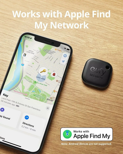 Eufy Security SmartTrack Link für iOS Series, 2er-Set, Schwarz E87B0011