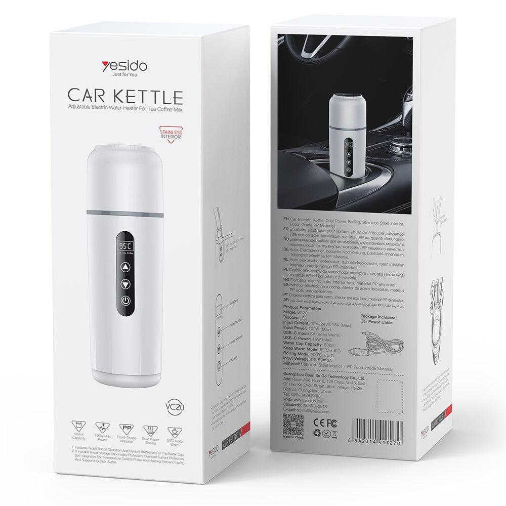 Yesido VC20 Electric Car Kettle