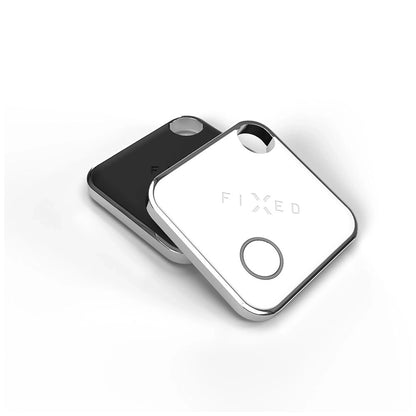 Fixed SmartTag Duo für iOS, Set 2 Stück, Weiß / Schwarz