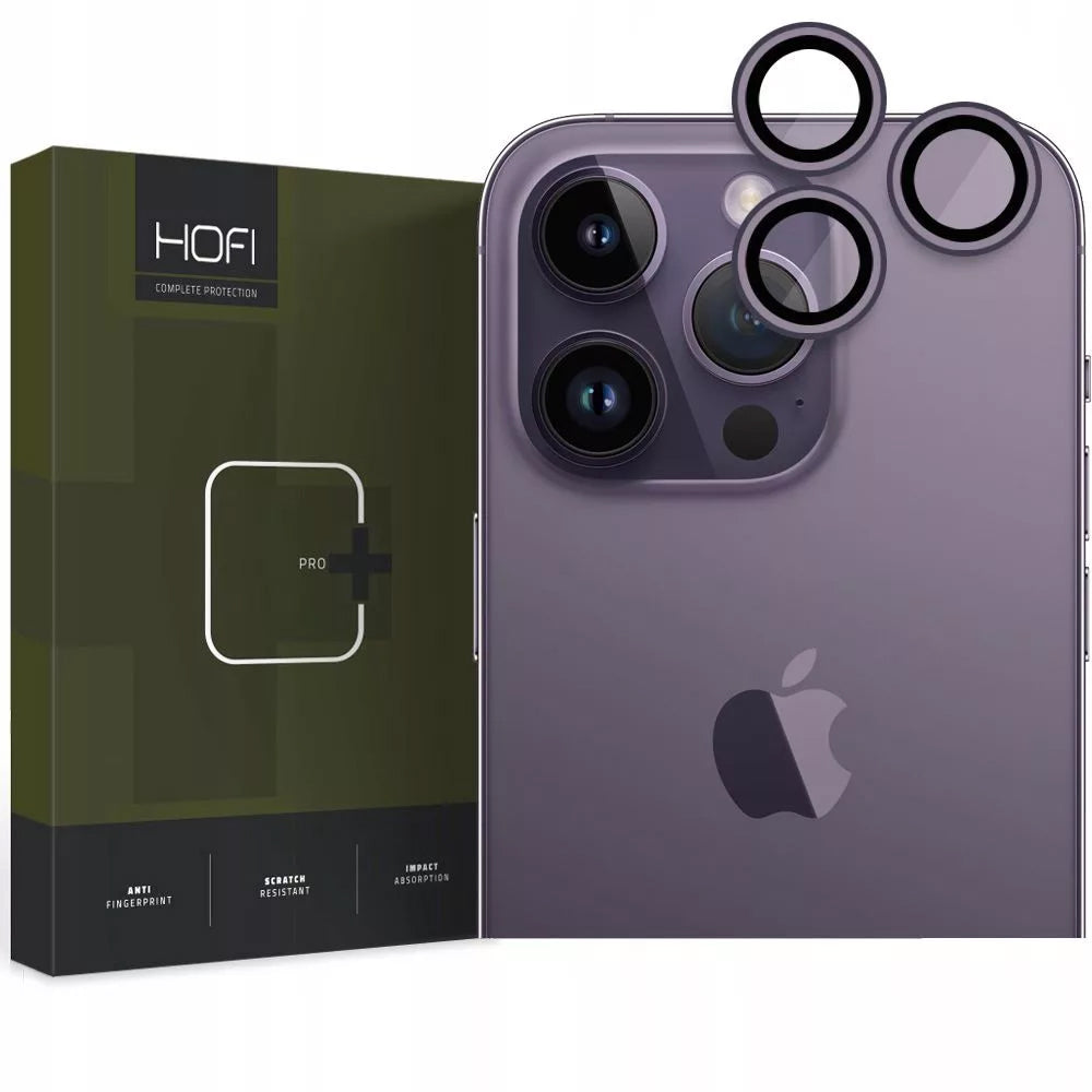 Schutzfolie für die Rückkamera Tech-Protect CamRing Fit+ für Apple iPhone 14 Pro Max / 14 Pro, Gehärtetes Glas, Lila