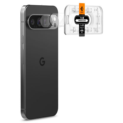 Spigen EZ FIT Rückkamera-Schutzfolie für Google Pixel 9 Pro, sicheres Glas, 2er-Set AGL08444