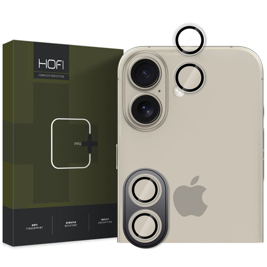 HOFI CamRing PRO+ Rückkamera-Schutzfolie für Apple iPhone 16 Plus / 16, sicheres Glas, transparent