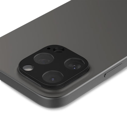 Spigen Optik Rückkamera-Schutzfolie für Apple iPhone 15 Pro Max / 15 Pro, sicheres Glas, Vollkleber, 2er-Set, Schwarz AGL05273