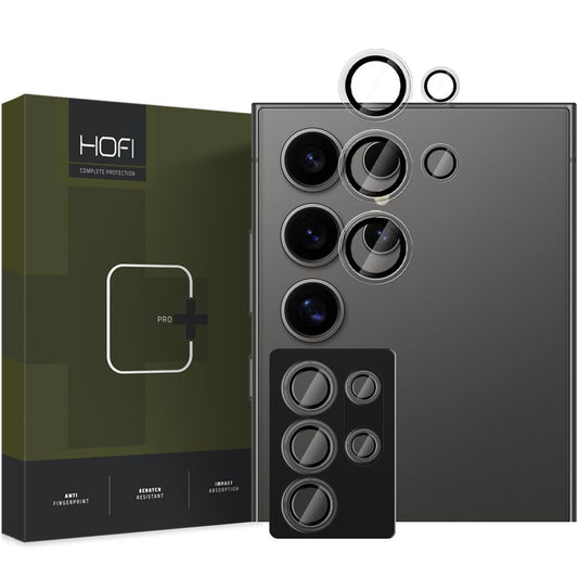 HOFI CamRing PRO+ Rückkamera-Schutzfolie für Samsung Galaxy S25 Ultra S938, gehärtetes Glas, Schwarz
