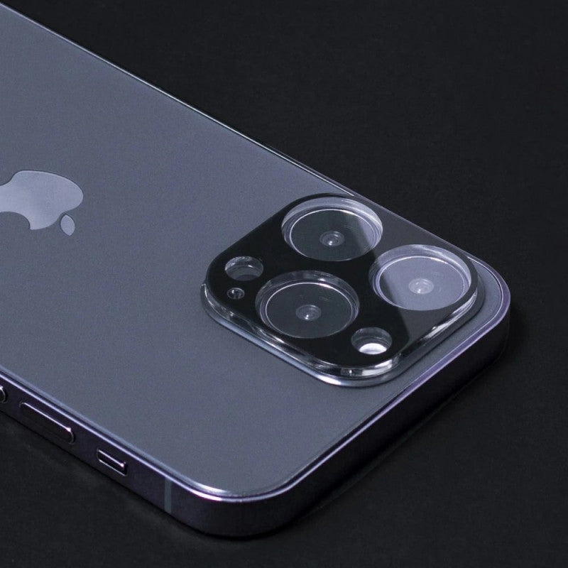 Schutzfolie WZK für die Rückkamera des Apple iPhone 17, Gehärtetes Glas, Set mit 2 Stück, Schwarz