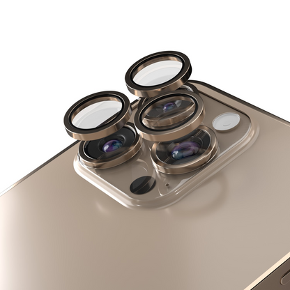 Etteri Rückkamera-Schutzfolie für Apple iPhone 16 Pro Max / 16 Pro, gehärtetes Glas, Bronze