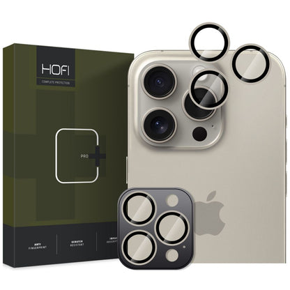 HOFI CamRing PRO+ Rückkamera-Schutzfolie für Apple iPhone 16 Pro Max / 16 Pro, sicheres Glas, Grau