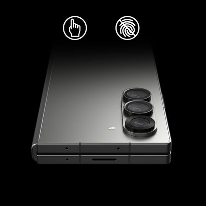 Schutzfolie Ringke Rückkamera für Samsung Galaxy Z Fold6 F956, Gehärtetes Glas, Set 2 Stück, Schwarz