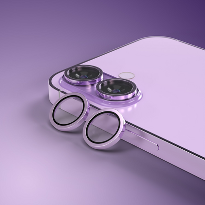 Rückkamera-Schutzfolie Etteri für Apple iPhone 17, gehärtetes Glas, Lila