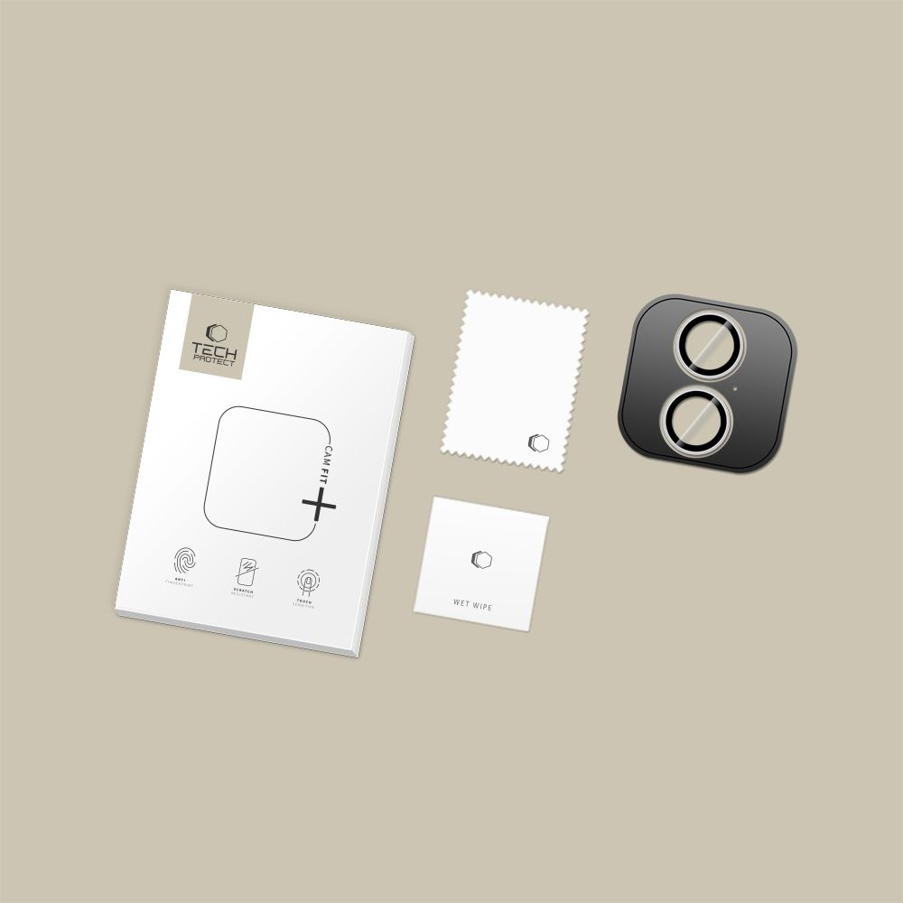 Schutzfolie für die Rückkamera Tech-Protect CamRing Fit+ für Apple iPhone 17, Gehärtetes Glas, Transparent