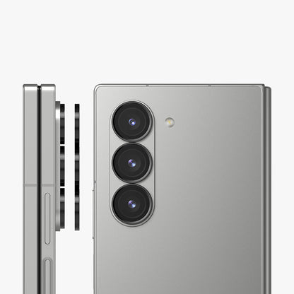 Schutzfolie Ringke Rückkamera für Samsung Galaxy Z Fold6 F956, Gehärtetes Glas, Set 2 Stück, Schwarz