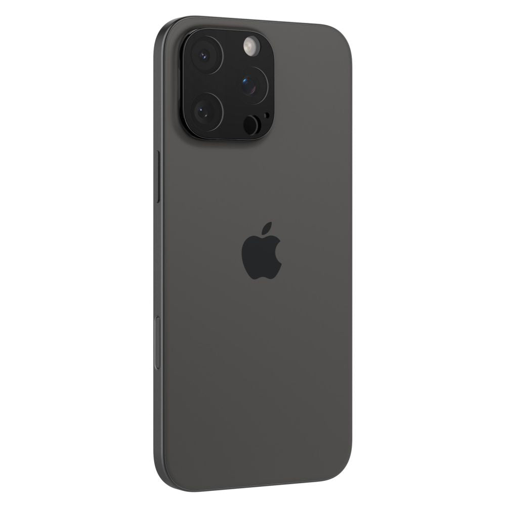 Spigen Optik Rückkamera-Schutzfolie für Apple iPhone 15 Pro Max / 15 Pro, sicheres Glas, Vollkleber, 2er-Set, Schwarz AGL05273