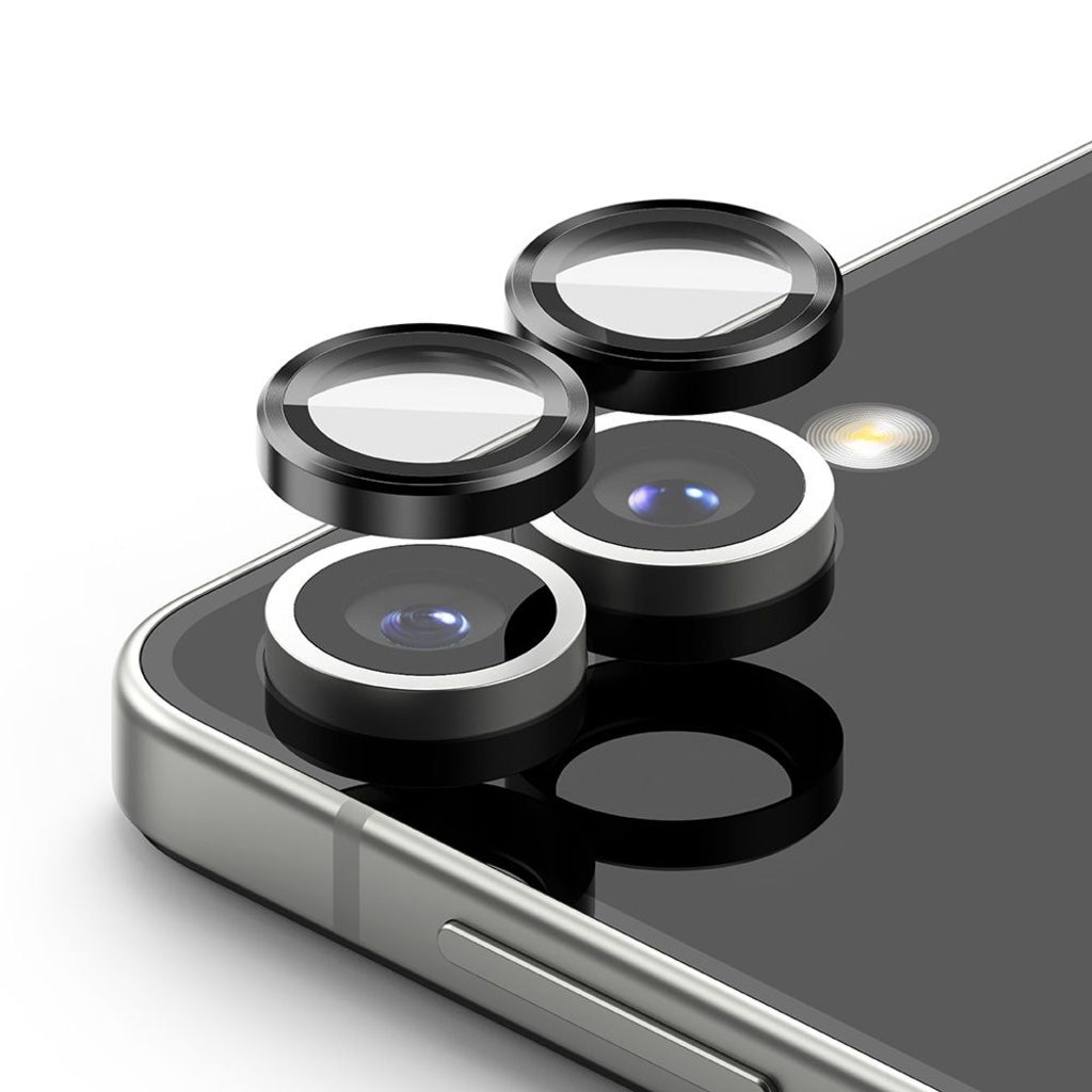 Schutzfolie Ringke Rückkamera für Samsung Galaxy Z Flip7 F766, Gehärtetes Glas, Set 2 Stück, Schwarz
