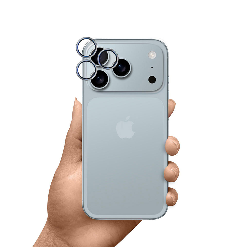 Schutzfolie 3MK Hardy Protection Pro für die Rückkamera des Apple iPhone 17 Pro Max / 17 Pro, gehärtetes Glas, Beige