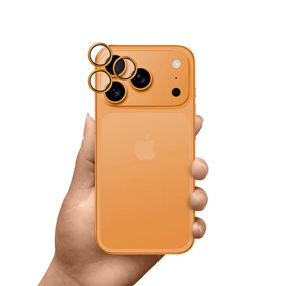 Schutzfolie Rückkamera 3MK Hardy Protection Pro für Apple iPhone 17 Pro Max / 17 Pro, Gehärtetes Glas, Orange