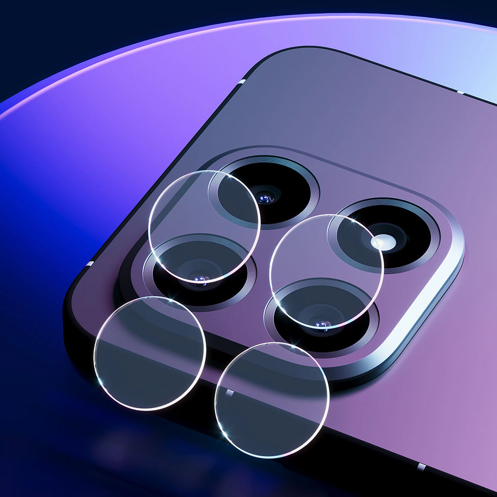 Schutzfolie für die Rückkamera 3MK Protection für Oppo Find X9 Pro, gehärtetes Glas, Set mit 4 Stücken, Transparent