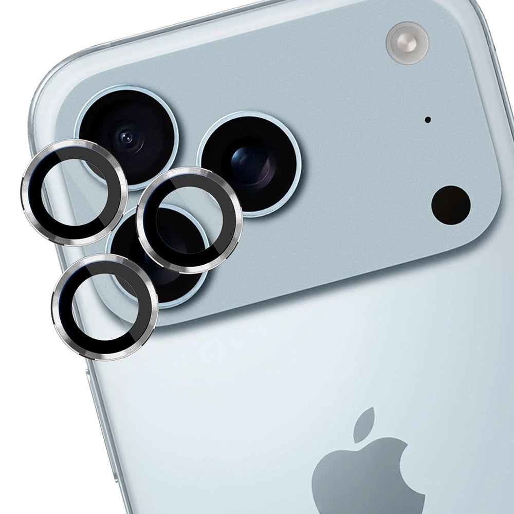 Schutzfolie 3MK Protection Pro für die Rückkamera des Apple iPhone 17 Pro Max / 17 Pro, gehärtetes Glas, Silberfarben