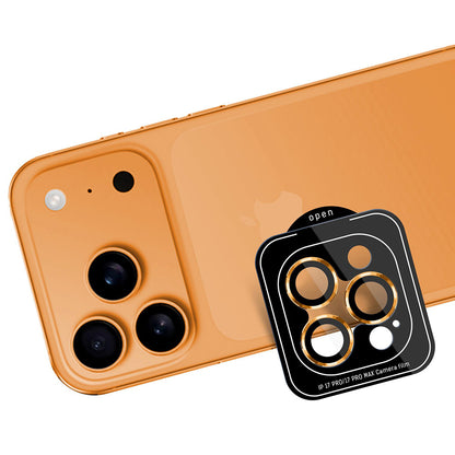 Schutzfolie Rückkamera 3MK Protection Pro für Apple iPhone 17 Pro Max / 17 Pro, Gehärtetes Glas, Orange