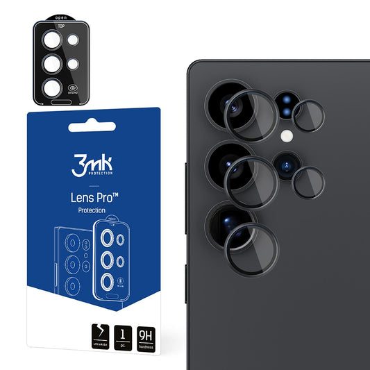 3MK Protection Pro Rückkamera-Schutzfolie für Samsung Galaxy S25 Ultra S938, gehärtetes Glas, transparent