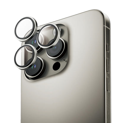 Anank AR Rückkamera-Schutzfolie für Apple iPhone 16 Pro Max / 16 Pro, gehärtetes Glas, Metallic Grau
