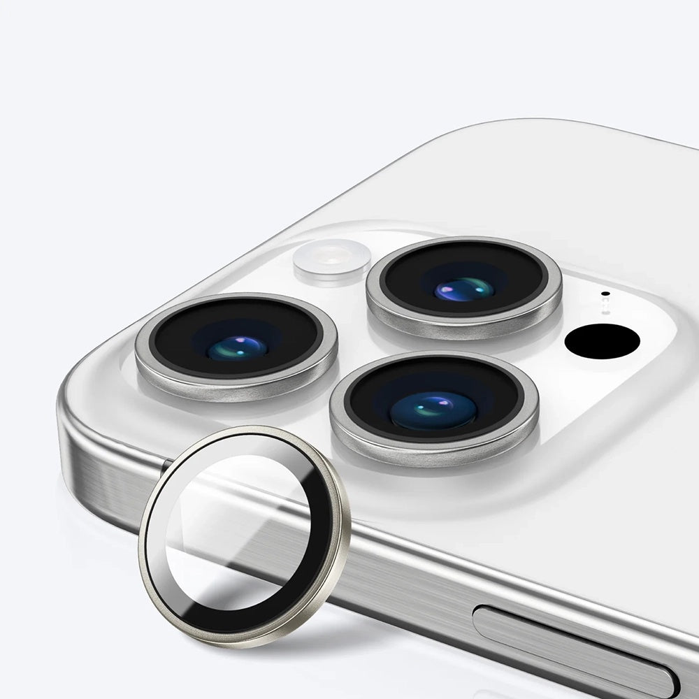 Anank AR Rückkamera-Schutzfolie für Apple iPhone 16 Pro Max / 16 Pro, gehärtetes Glas, Metallic Grau